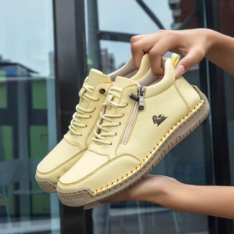 Halbschuhe Damen | Bequeme Schuhe mit Reißverschluss und Schnürung