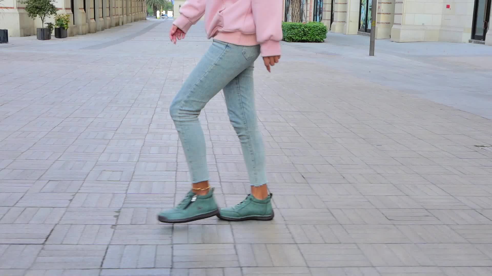 Halbschuhe Damen | Bequeme Schuhe mit Reißverschluss und Schnürung