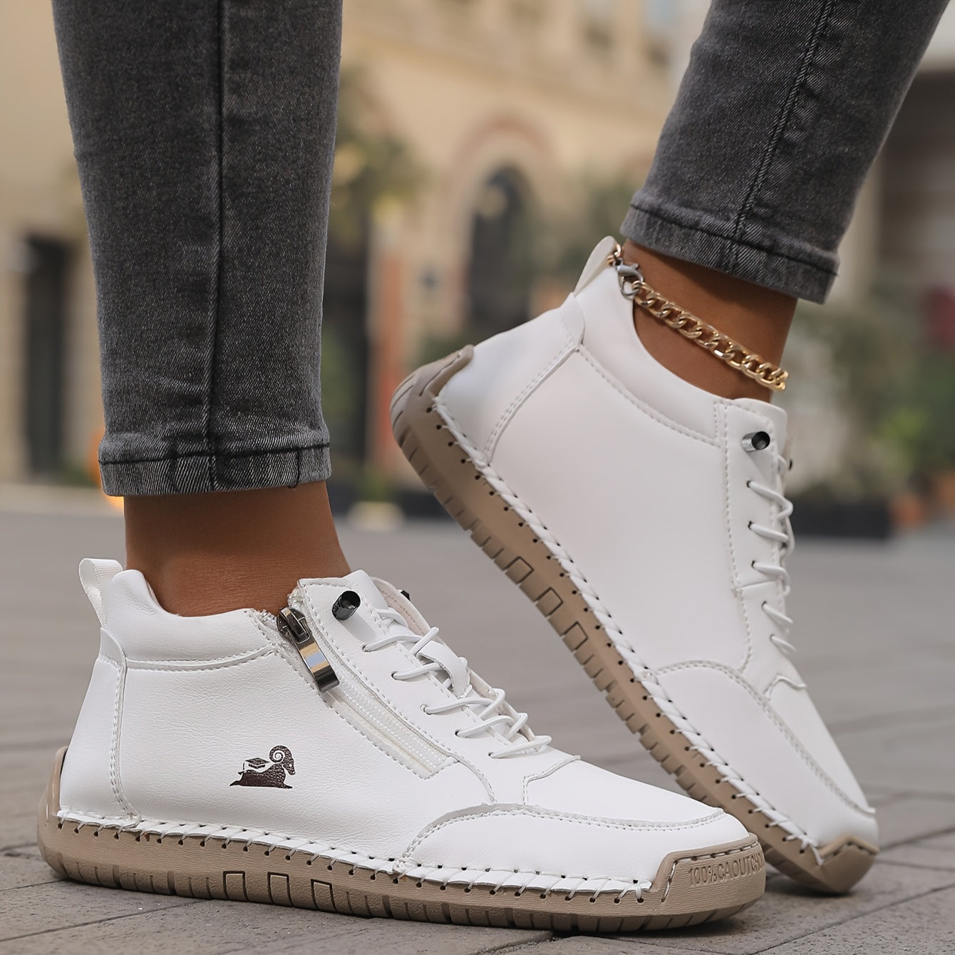 Halbschuhe Damen | Bequeme Schuhe mit Reißverschluss und Schnürung