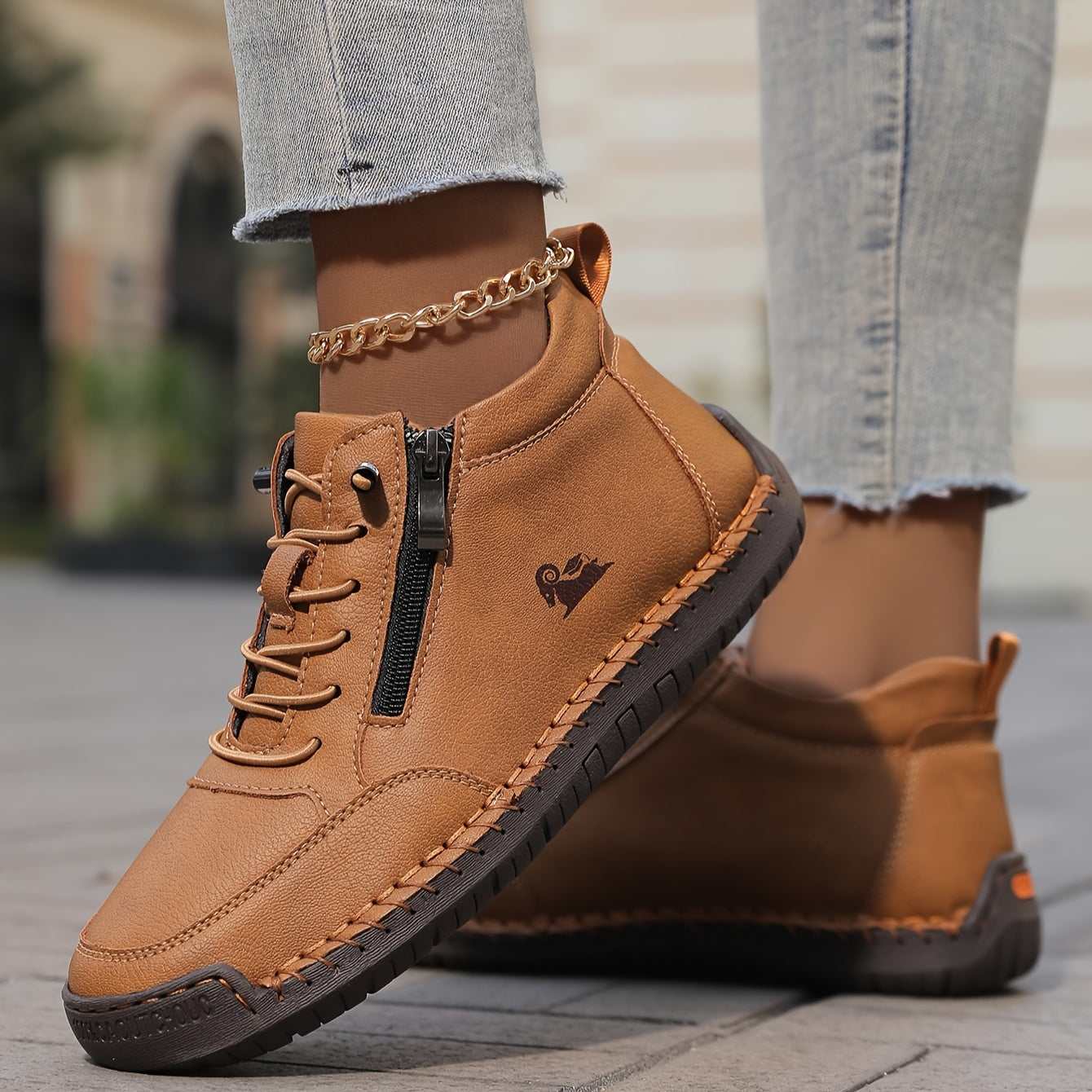 Halbschuhe Damen | Bequeme Schuhe mit Reißverschluss und Schnürung
