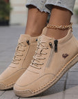 Halbschuhe Damen | Bequeme Schuhe mit Reißverschluss und Schnürung