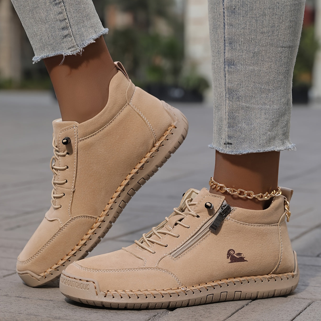 Halbschuhe Damen | Bequeme Schuhe mit Reißverschluss und Schnürung