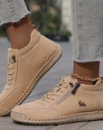 Halbschuhe Damen | Bequeme Schuhe mit Reißverschluss und Schnürung