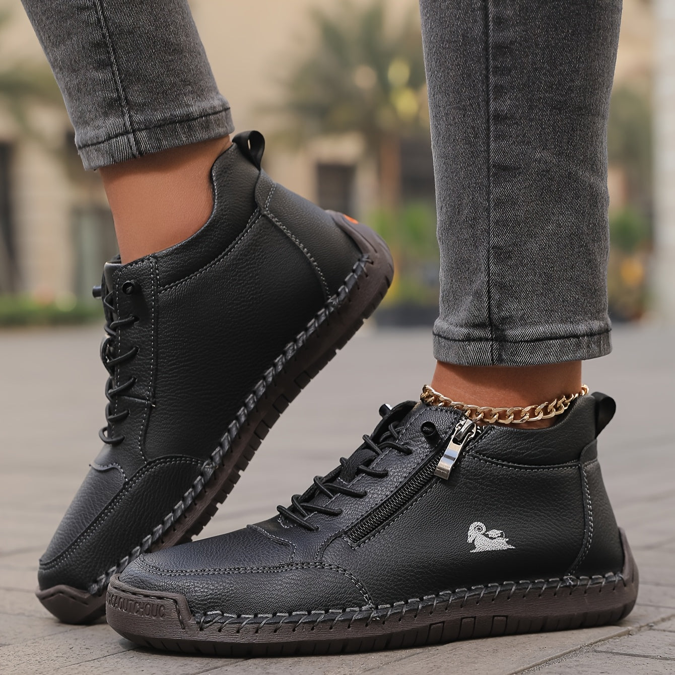 Halbschuhe Damen | Bequeme Schuhe mit Reißverschluss und Schnürung