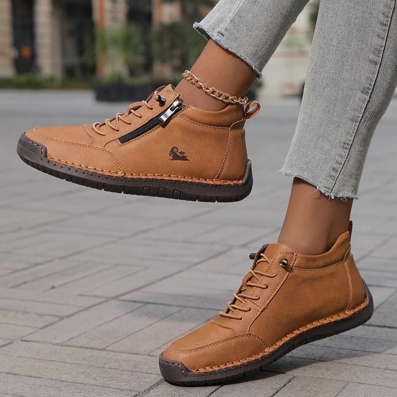 Halbschuhe Damen | Bequeme Schuhe mit Reißverschluss und Schnürung