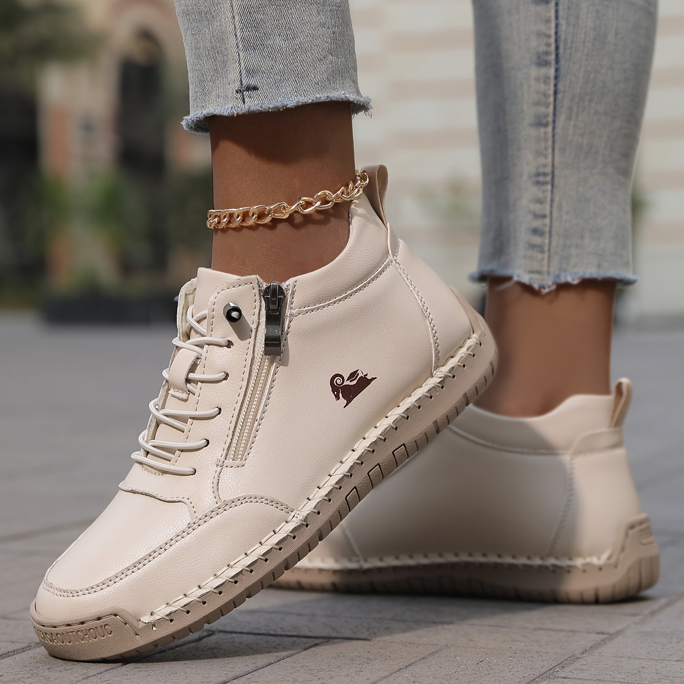 Halbschuhe Damen | Bequeme Schuhe mit Reißverschluss und Schnürung