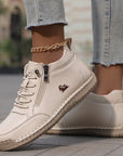 Halbschuhe Damen | Bequeme Schuhe mit Reißverschluss und Schnürung
