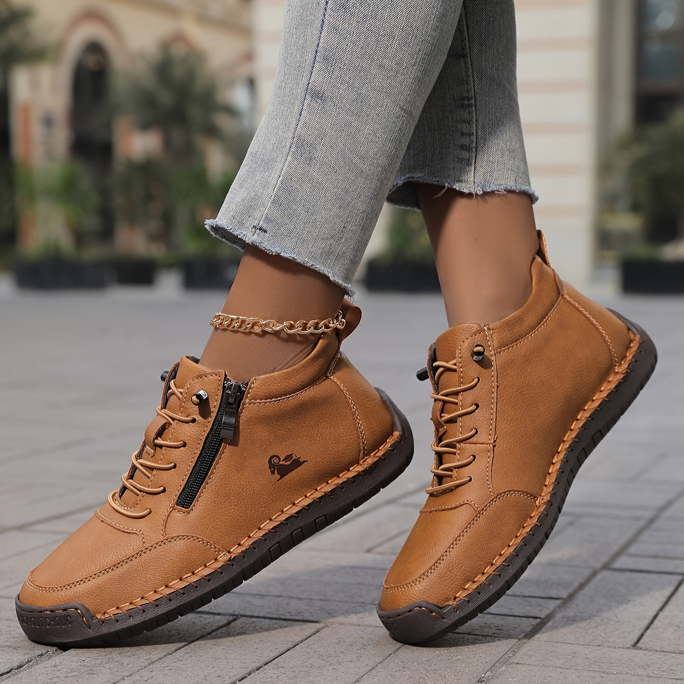 Halbschuhe Damen | Bequeme Schuhe mit Reißverschluss und Schnürung