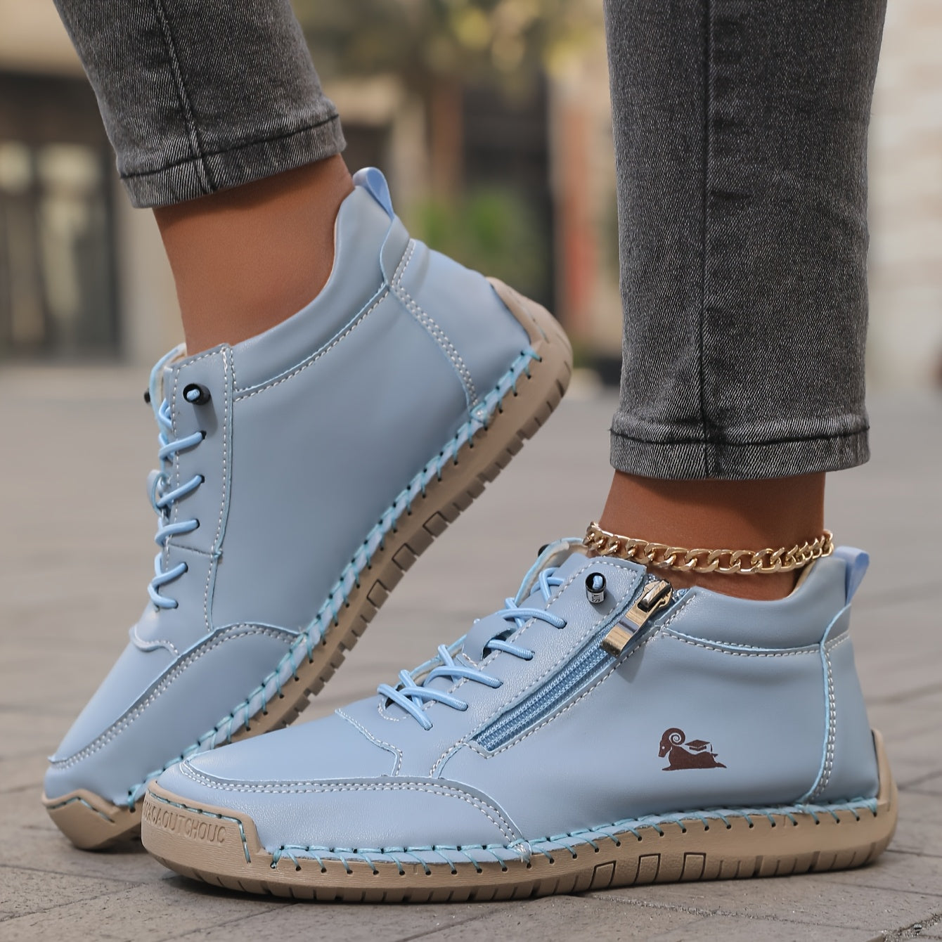 Halbschuhe Damen | Bequeme Schuhe mit Reißverschluss und Schnürung
