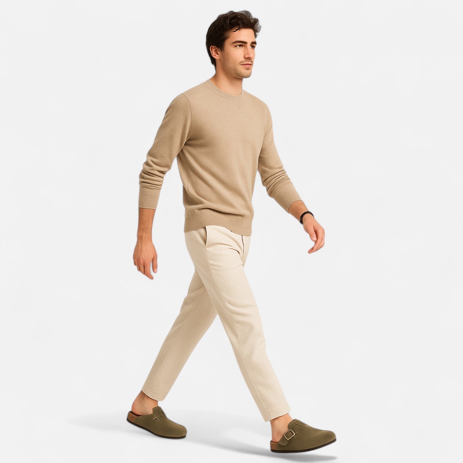 Herren-Clogs mit Runder Zehenpartie | Schnalle