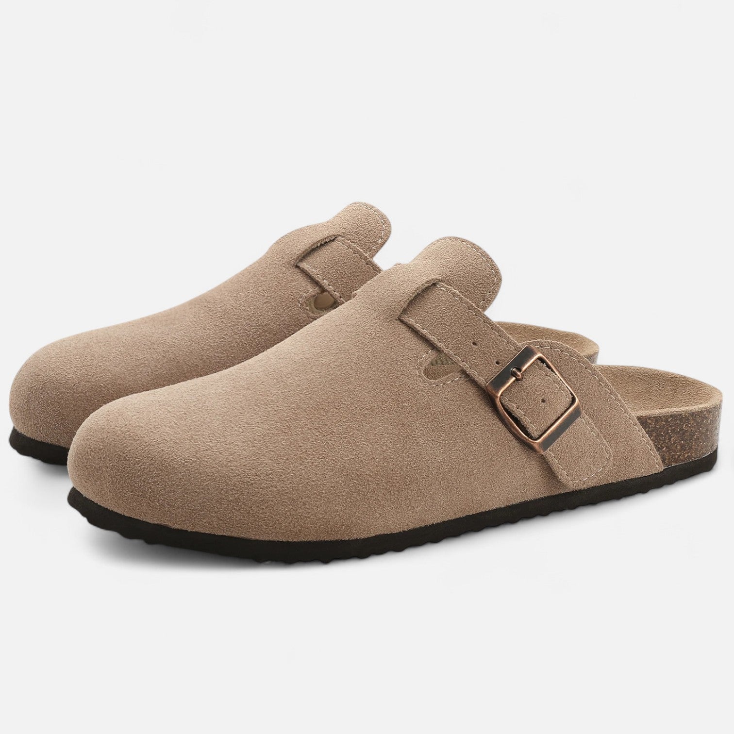 Herren-Clogs mit Runder Zehenpartie | Schnalle