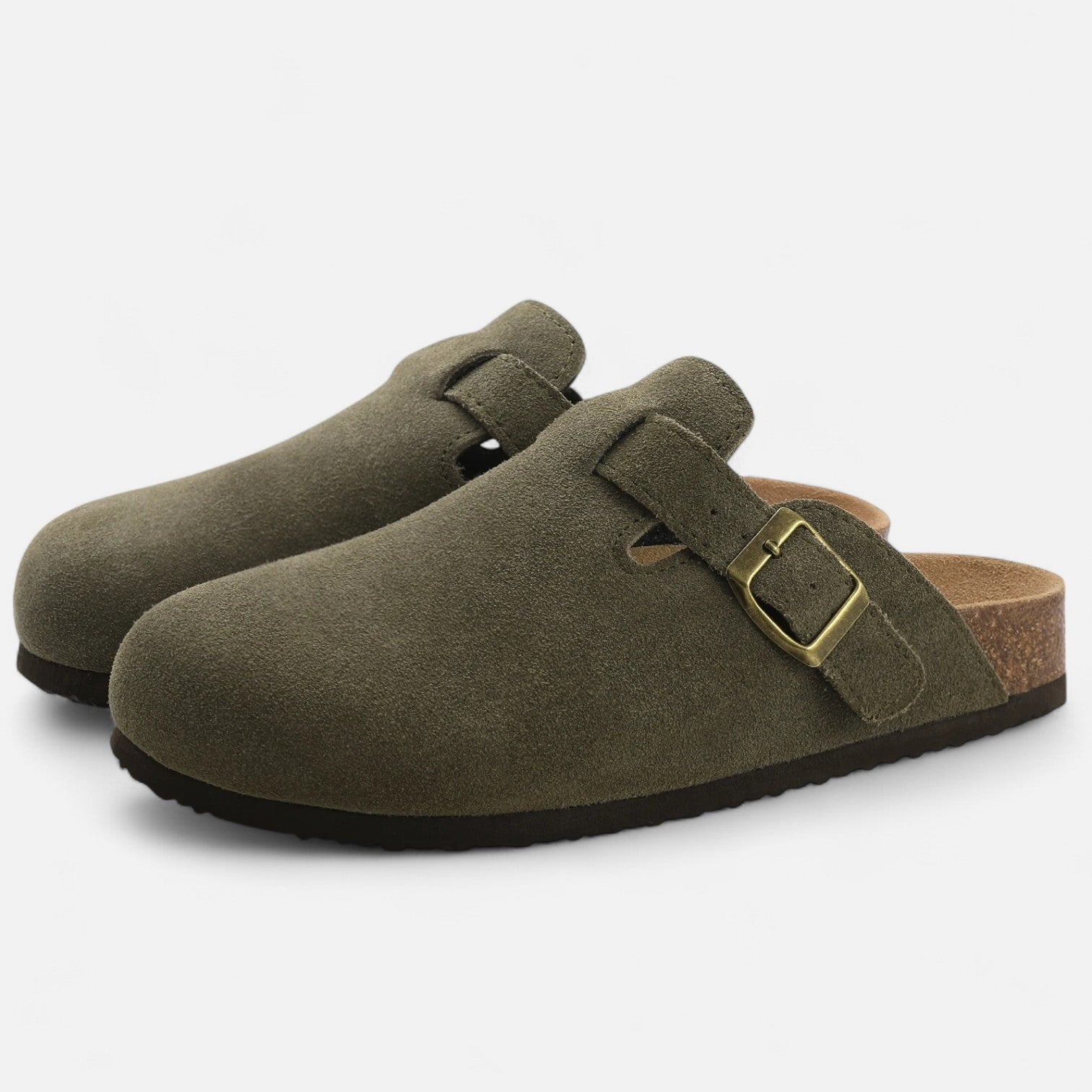 Herren-Clogs mit Runder Zehenpartie | Schnalle