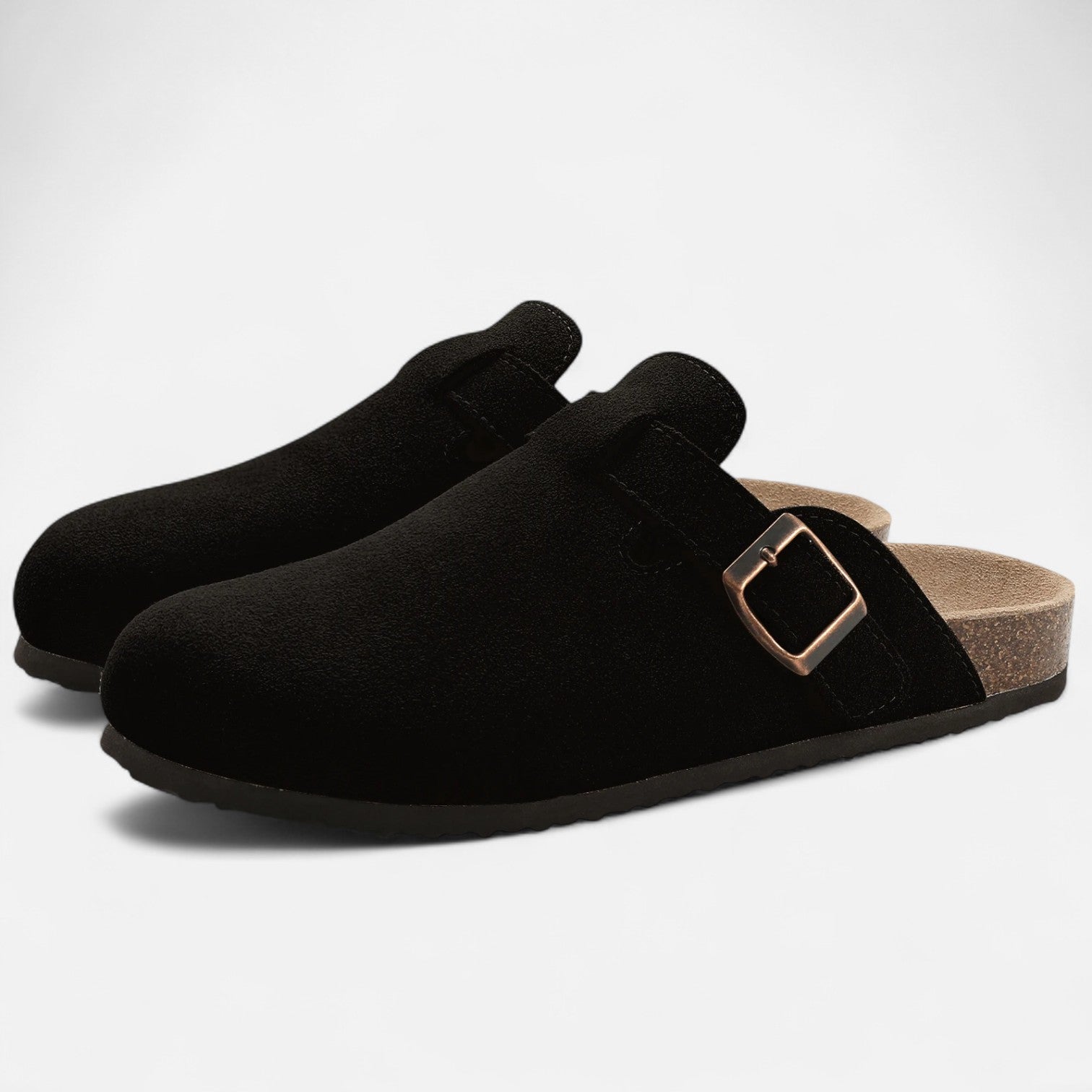 Herren-Clogs mit Runder Zehenpartie | Schnalle