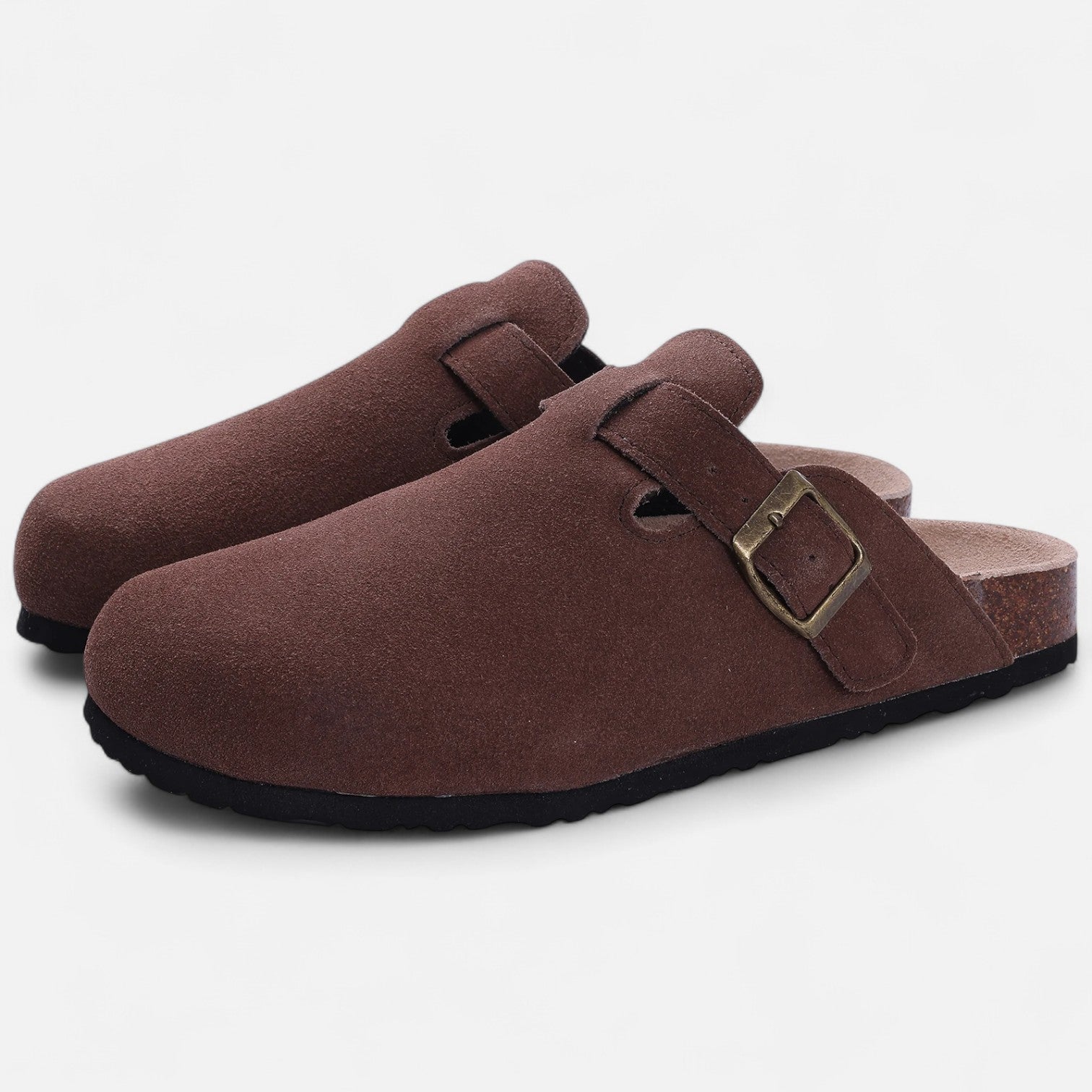 Herren-Clogs mit Runder Zehenpartie | Schnalle