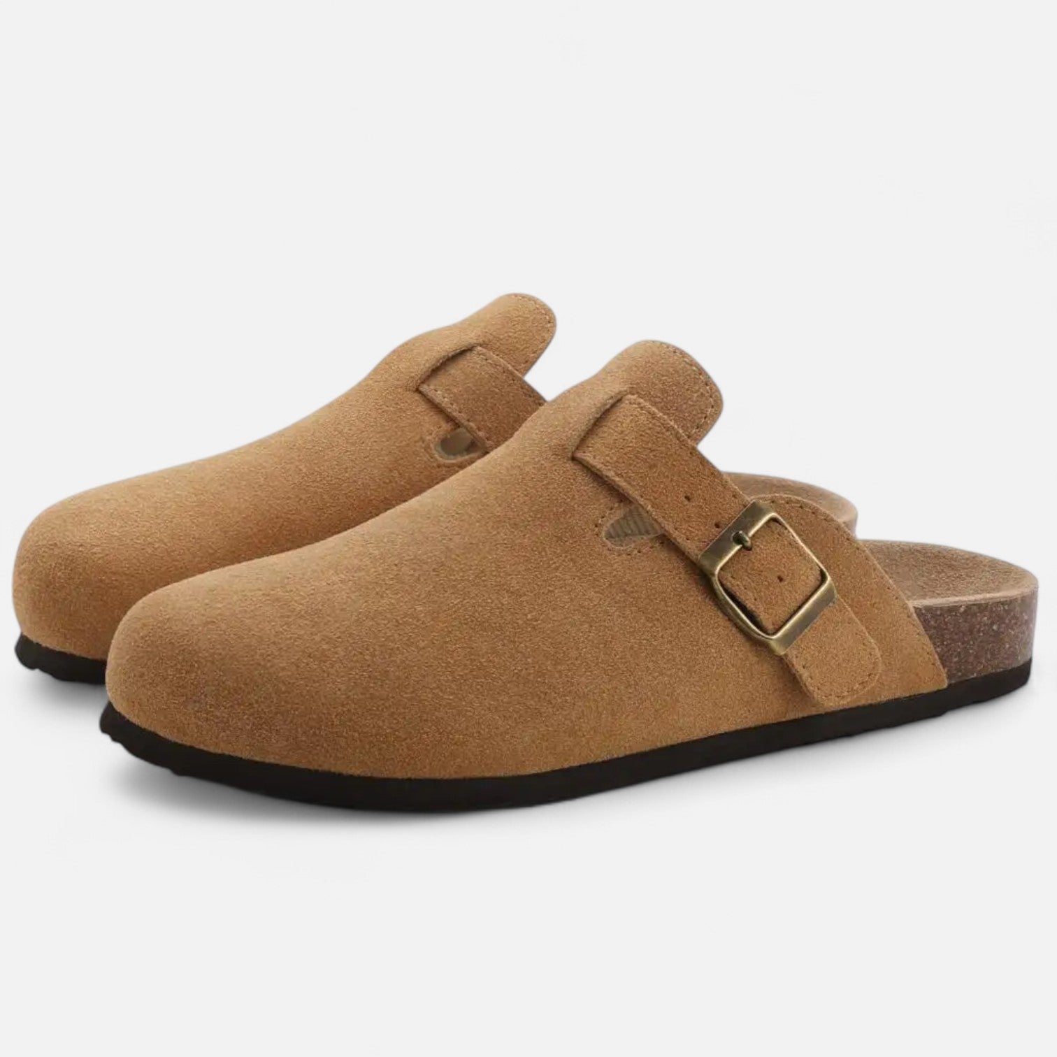 Herren-Clogs mit Runder Zehenpartie | Schnalle