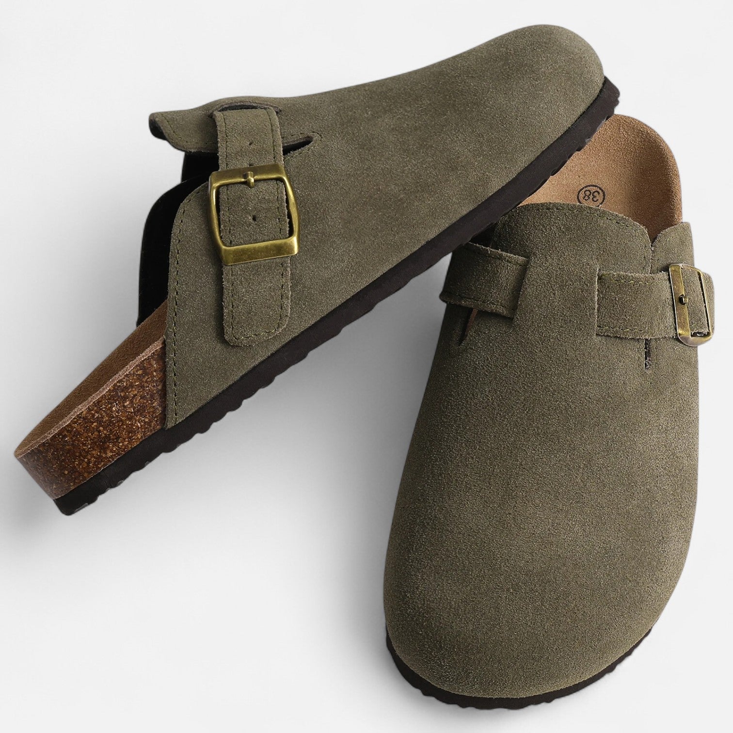 Herren-Clogs mit Runder Zehenpartie | Schnalle