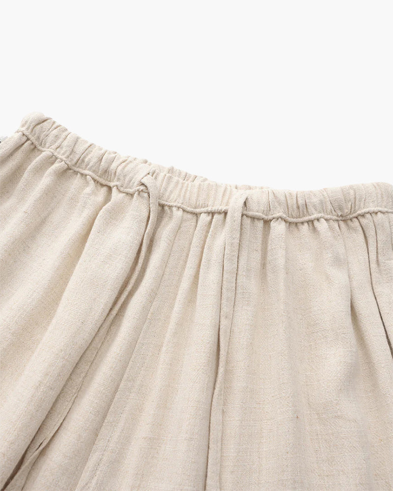 Herren Geradem Schnitt Kordelzug Hose | Freizeit