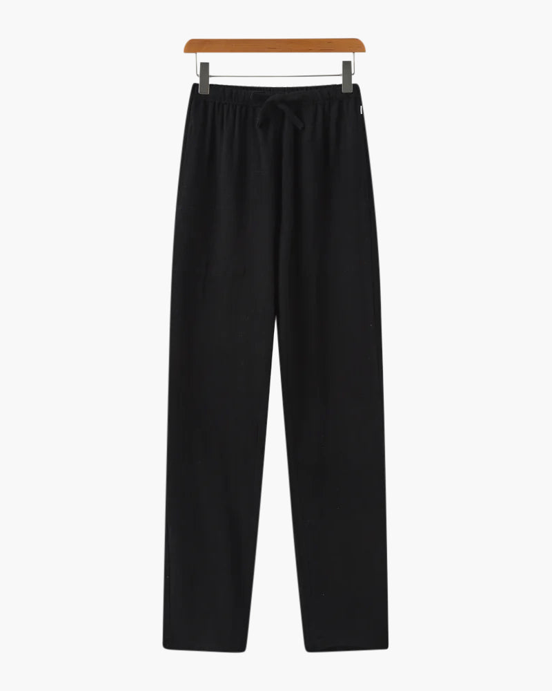 Herren Geradem Schnitt Kordelzug Hose | Freizeit