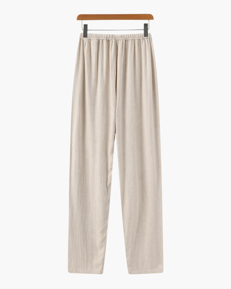 Herren Geradem Schnitt Kordelzug Hose | Freizeit
