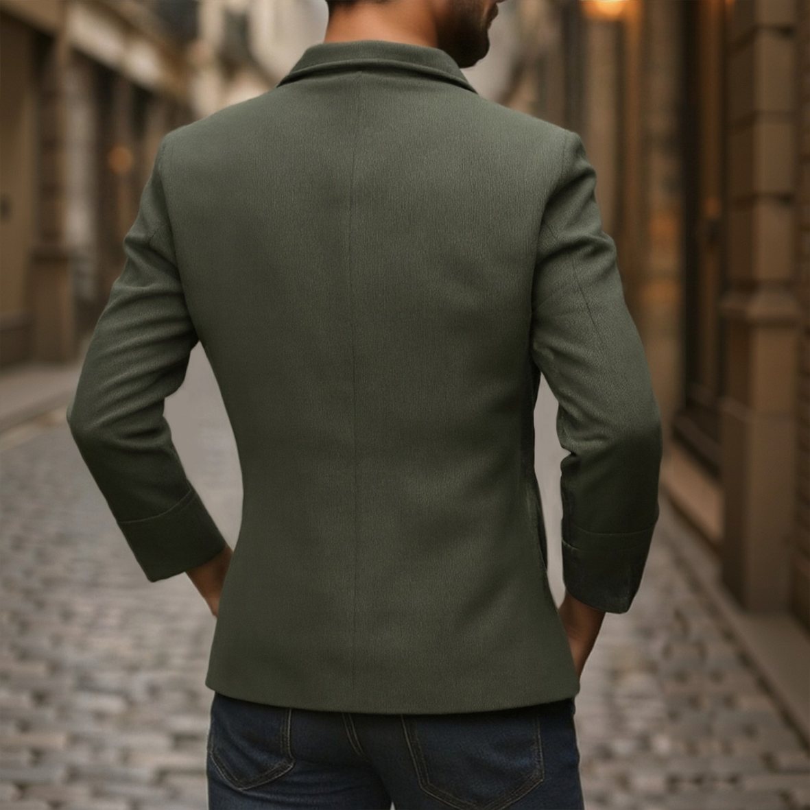 Herren Langem Ärmel Reverskragen Lässigem Schnitt Blazer | Einreihig