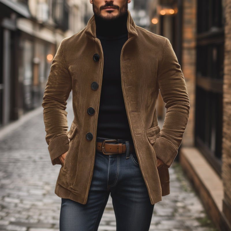Herren Langem Ärmel Reverskragen Lässigem Schnitt Blazer | Einreihig