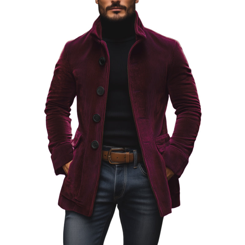 Herren Langem Ärmel Reverskragen Lässigem Schnitt Blazer | Einreihig