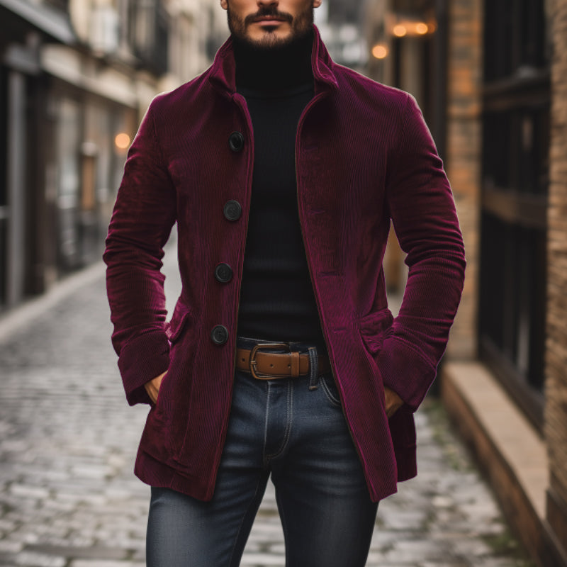Herren Langem Ärmel Reverskragen Lässigem Schnitt Blazer | Einreihig