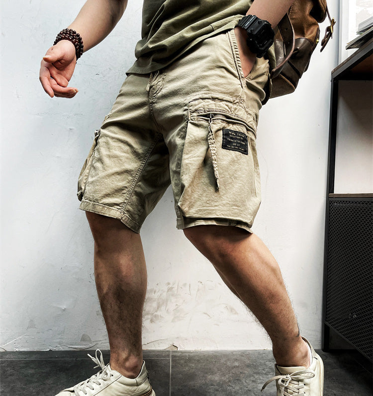 Herren Lockerer Passform Cargo Kurze Hosen | Mehrfach Tasche
