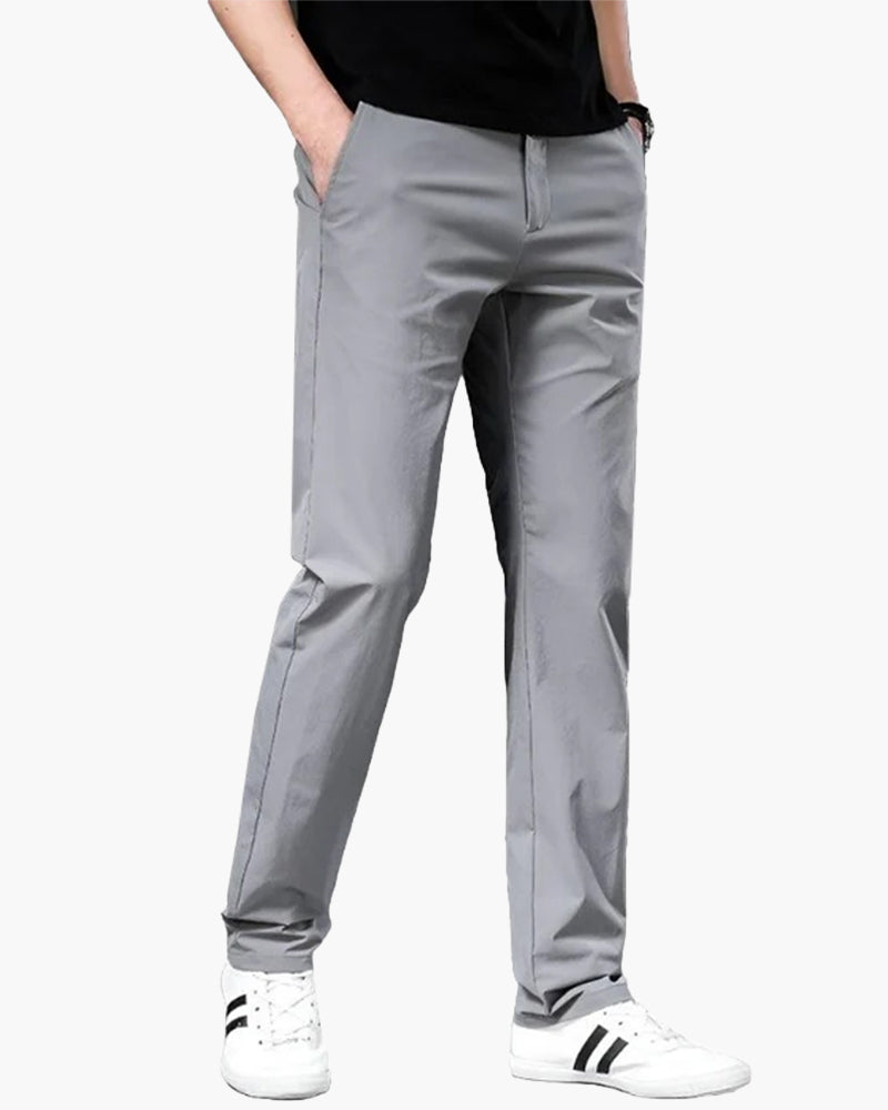 Herren Schlanke Passform Chino Hosen | Mittlere Leibhöhe