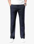 Herren Schlanke Passform Chino Hosen | Mittlere Leibhöhe