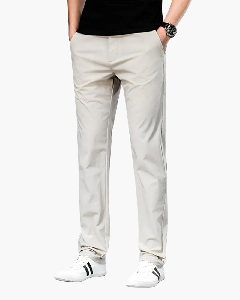 Herren Schlanke Passform Chino Hosen | Mittlere Leibhöhe
