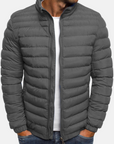 Herren Steppjacke mit Stehkragen | Reißverschluss