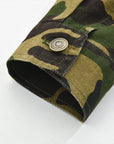 Herren-langarmjacke Mit Kragen Und Camouflage-muster | Freizeit