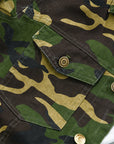 Herren-langarmjacke Mit Kragen Und Camouflage-muster | Freizeit
