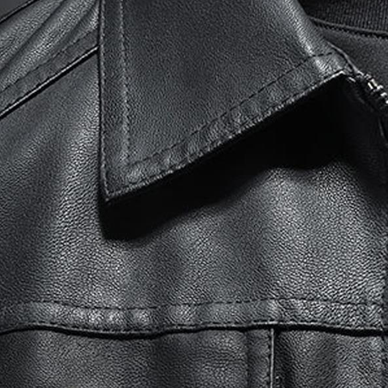 Herrenjacke Mit Langen Ärmeln Kragen Und Reißverschluss | Doppelte Tasche