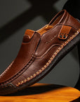 Herrenschuhe Slip-On Halbschuhe | Runde Spitze