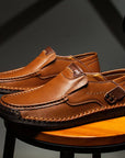 Herrenschuhe Slip-On Halbschuhe | Runde Spitze