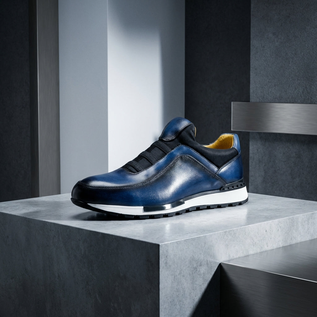 Herrenschuhe Slip-On Sneaker | Elastische Passform
