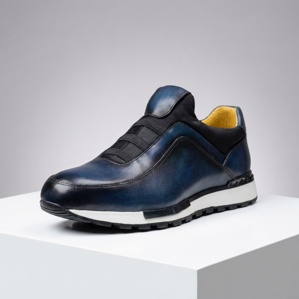 Herrenschuhe Slip-On Sneaker | Elastische Passform