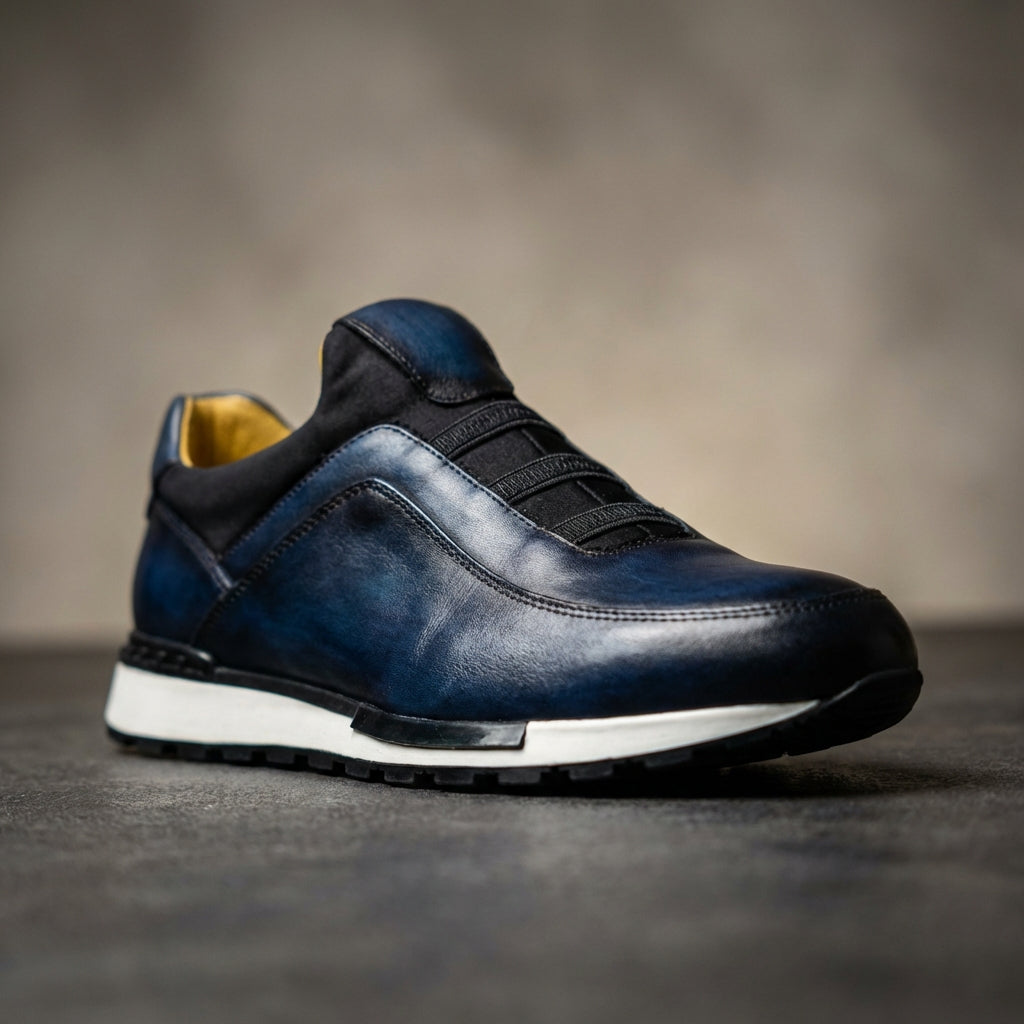 Herrenschuhe Slip-On Sneaker | Elastische Passform