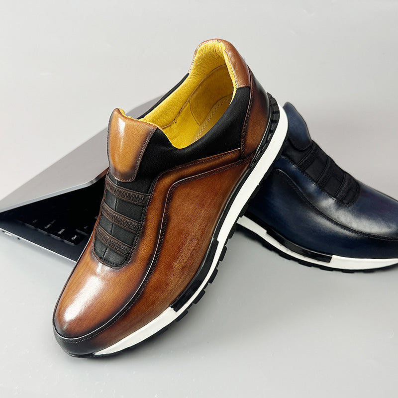 Herrenschuhe Slip-On Sneaker | Elastische Passform