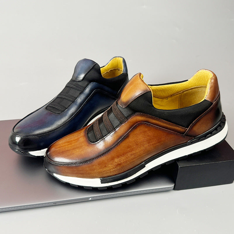 Herrenschuhe Slip-On Sneaker | Elastische Passform