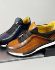Herrenschuhe Slip-On Sneaker | Elastische Passform