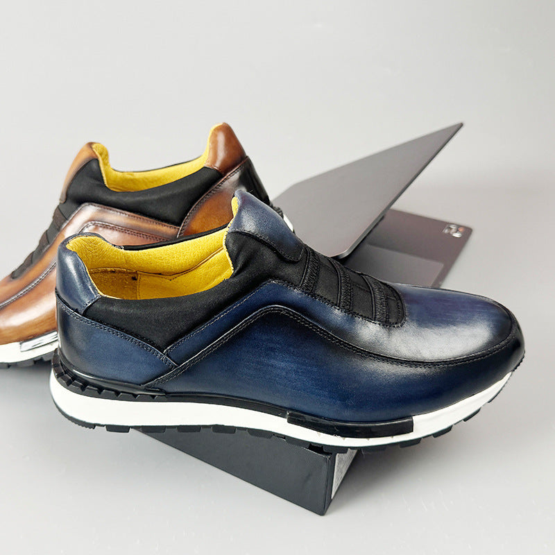Herrenschuhe Slip-On Sneaker | Elastische Passform