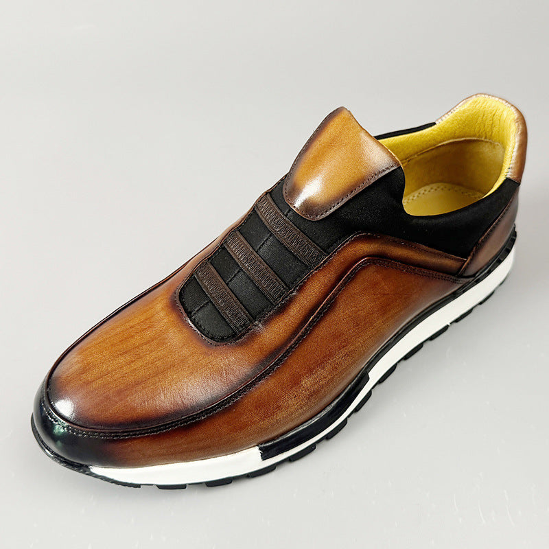 Herrenschuhe Slip-On Sneaker | Elastische Passform