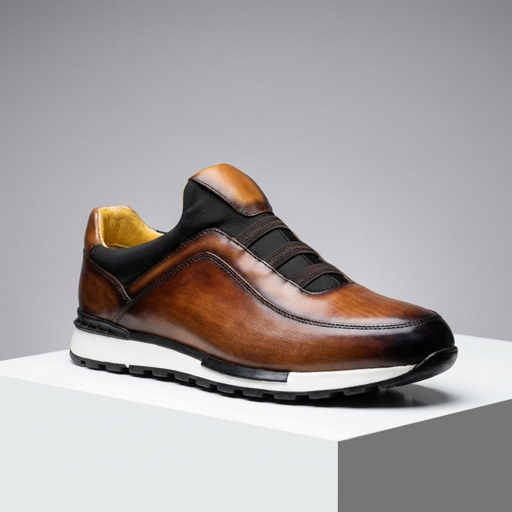 Herrenschuhe Slip-On Sneaker | Elastische Passform