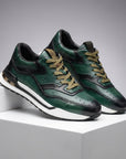 Herrenschuhe Sneaker | Farbblock Design und Schnürung