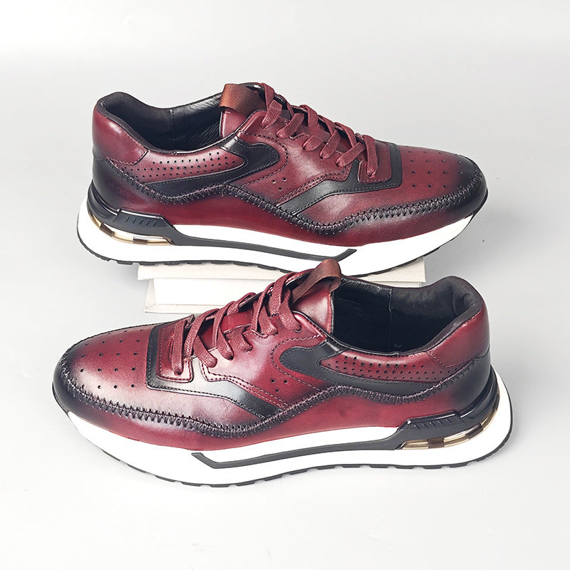 Herrenschuhe Sneaker | Farbblock Design und Schnürung