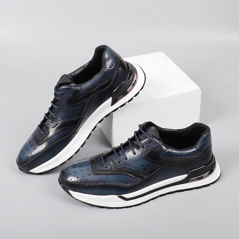 Herrenschuhe Sneaker | Farbblock Design und Schnürung