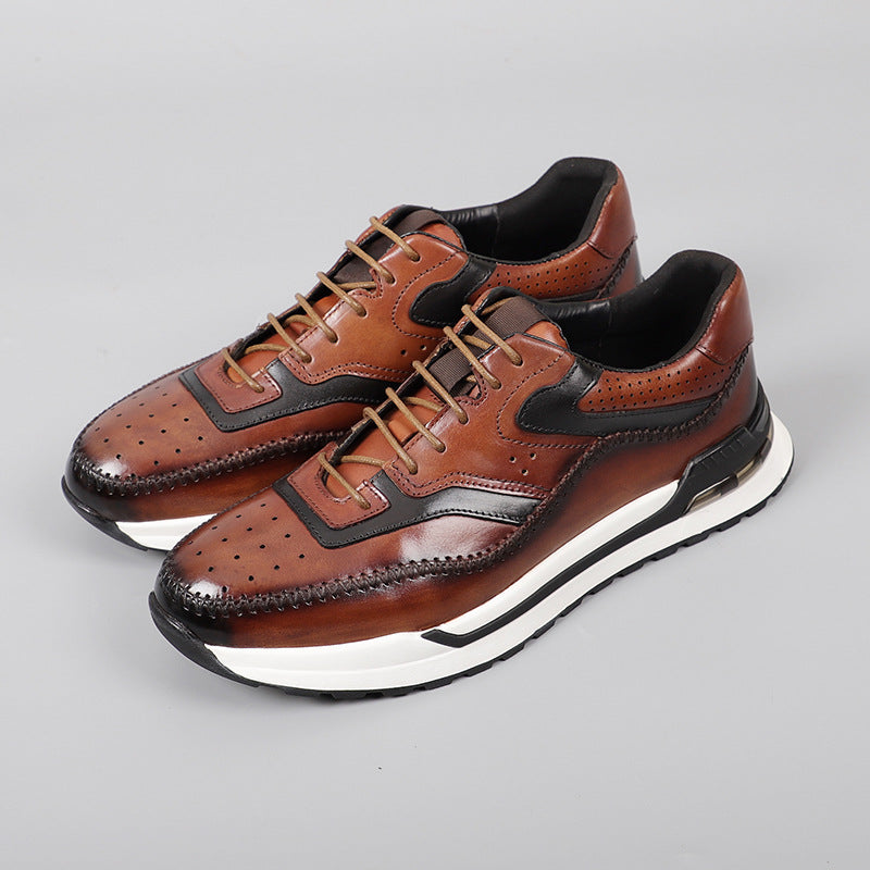 Herrenschuhe Sneaker | Farbblock Design und Schnürung